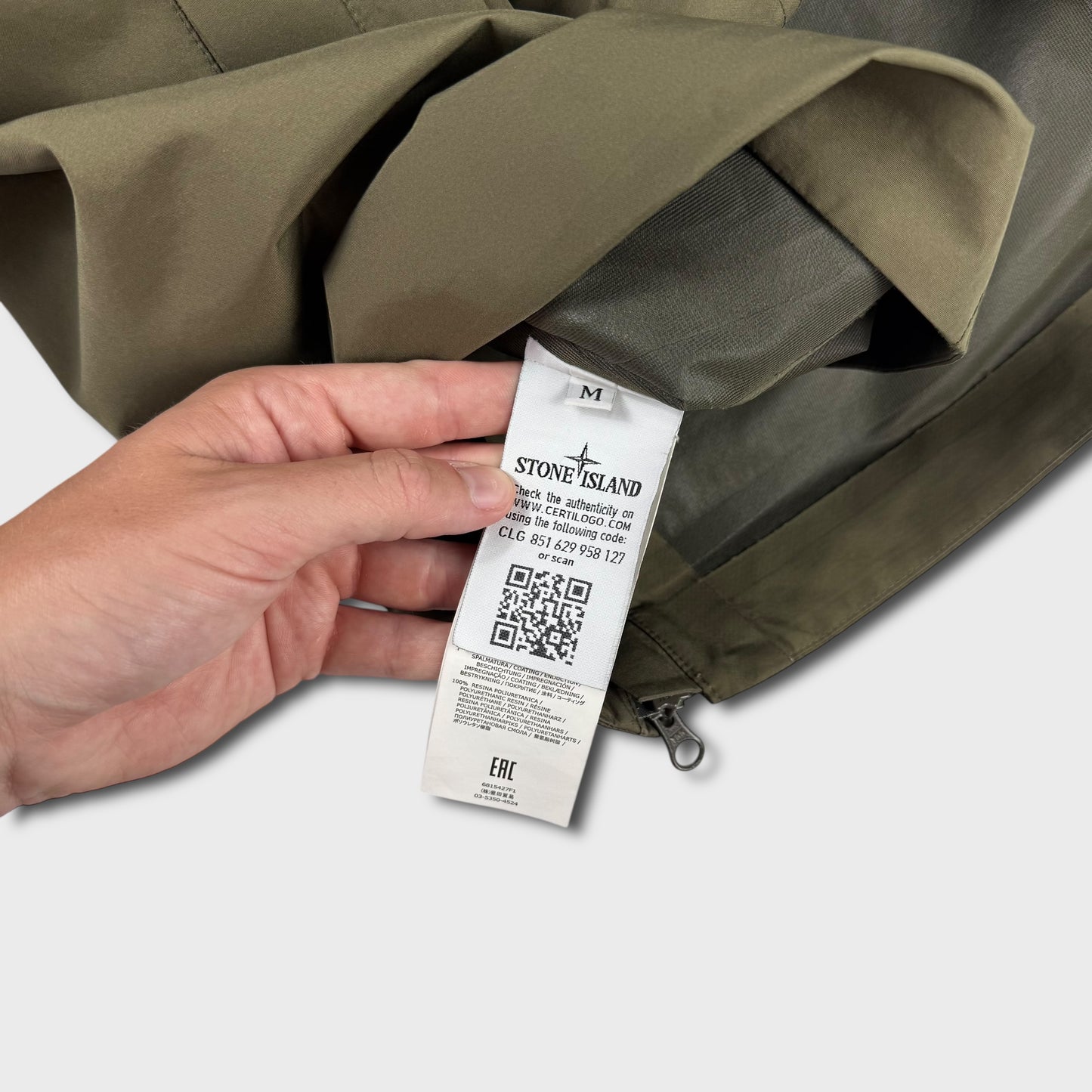 Stone Island Ghost Tank Shield Mulitlayer Fusion Jacket M