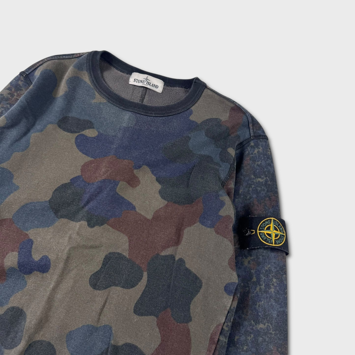 Stone Island Camouflage Crewneck Sweatshirt M