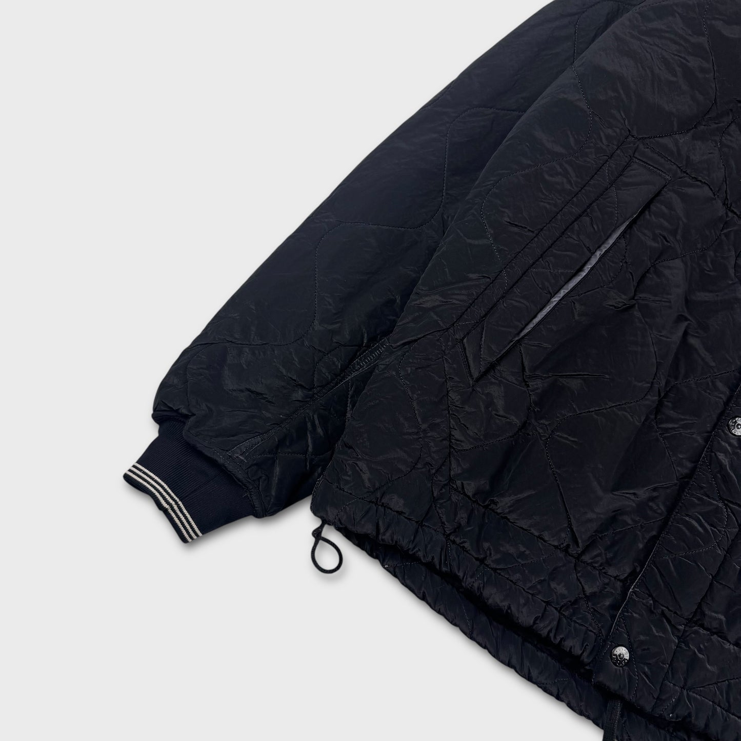 Stone Island Padded Pattern Black Jacket XL