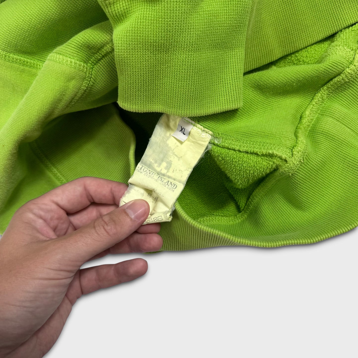 Stone Island Lime Green Crewneck XL