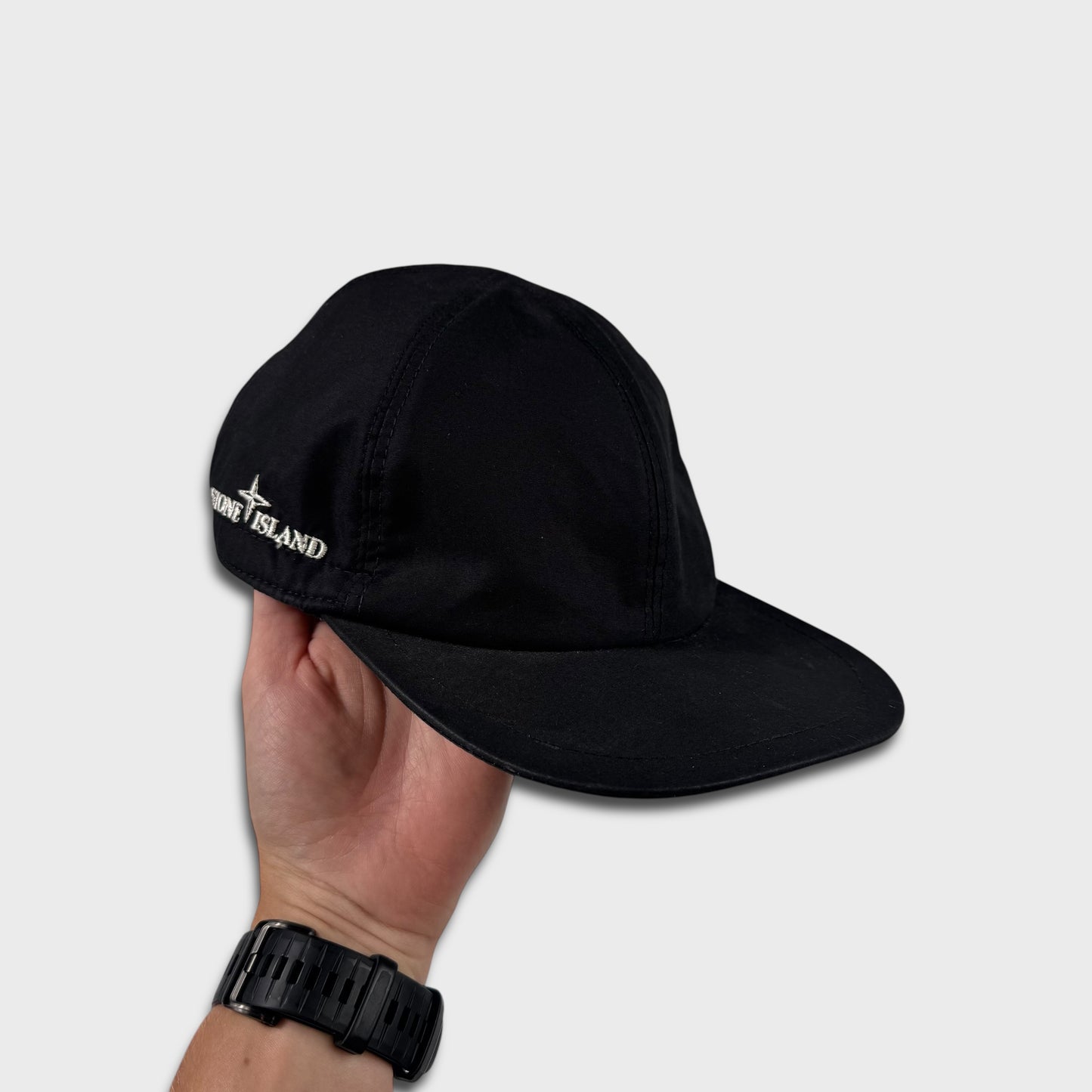 Stone Island Vintage Logo Black Cap M