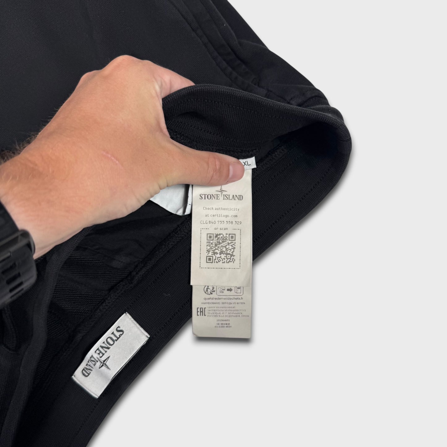 Stone Island Black Badge Cotton Shorts XL
