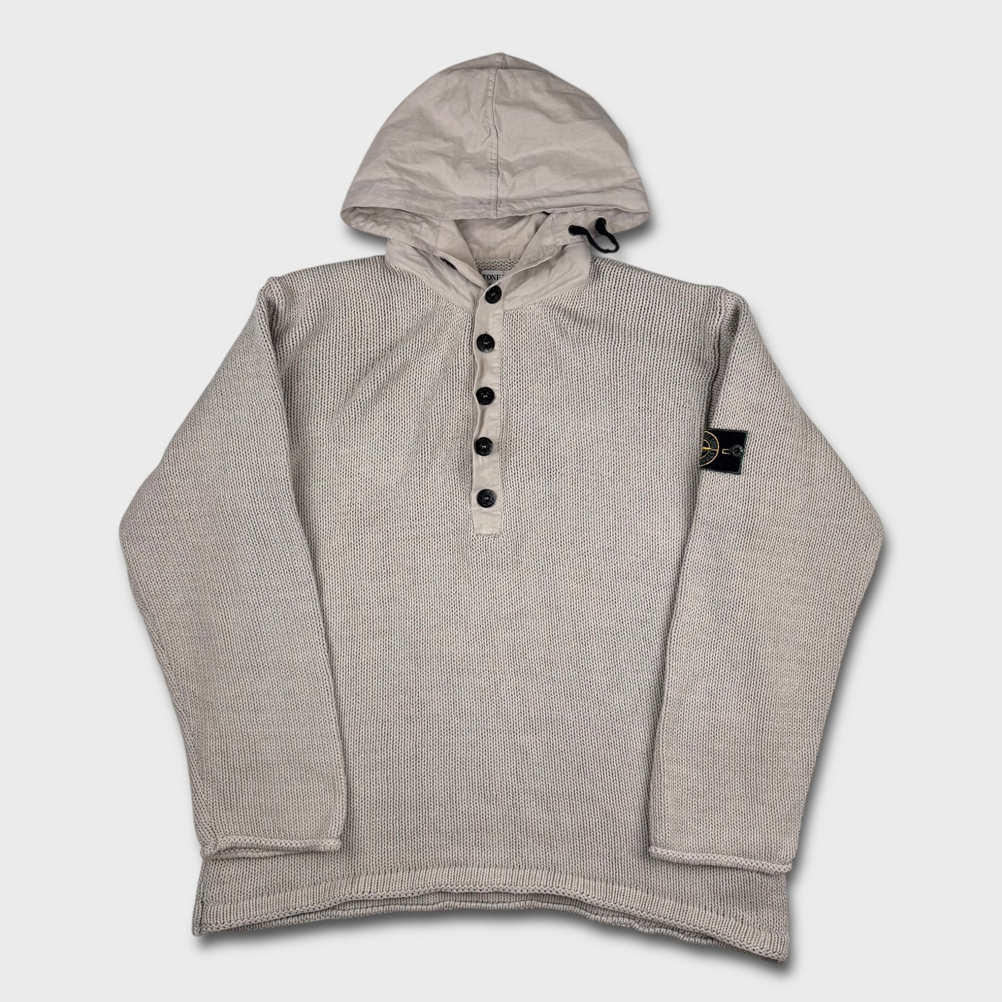 Stone Island 1998 ‘Green Edge’ Knit Hoodie XL