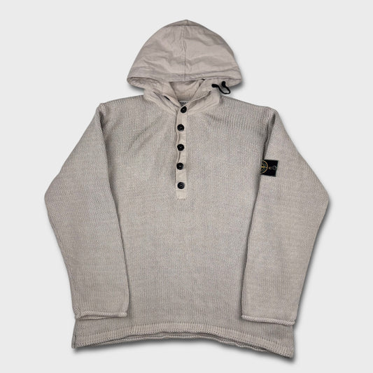 Stone Island 1998 ‘Green Edge’ Knit Hoodie XL
