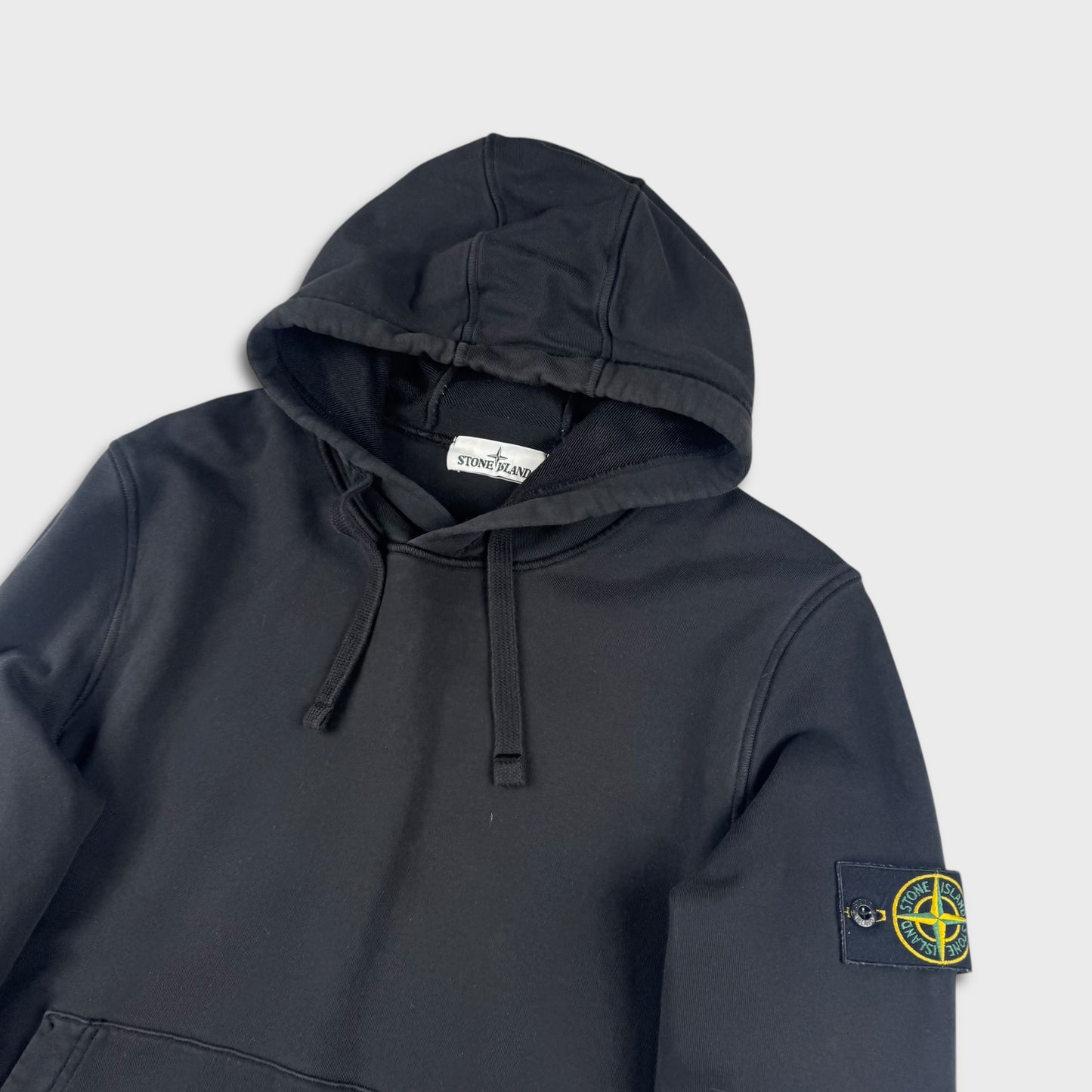 Stone Island Black Pullover Hoodie M