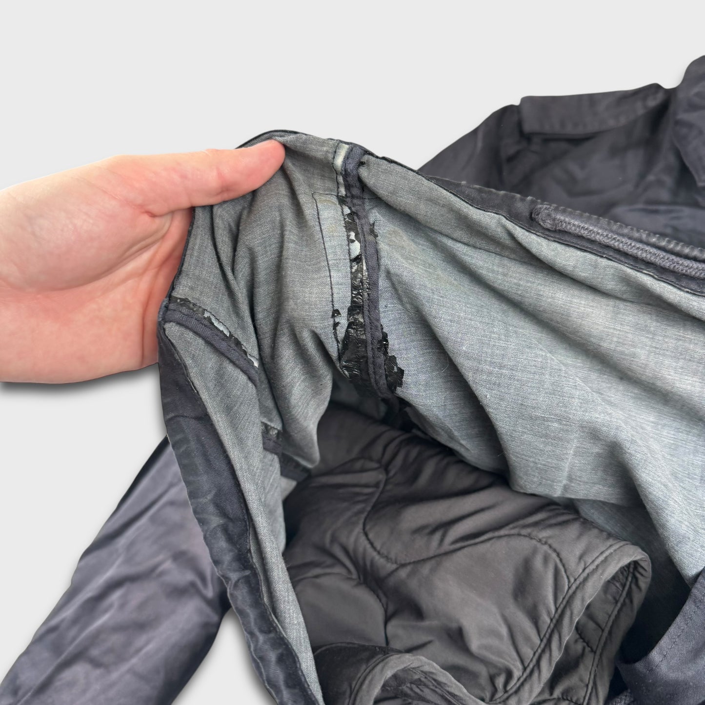 Stone Island Raso Gommato Liner Shoulder Badge Jacket XXL