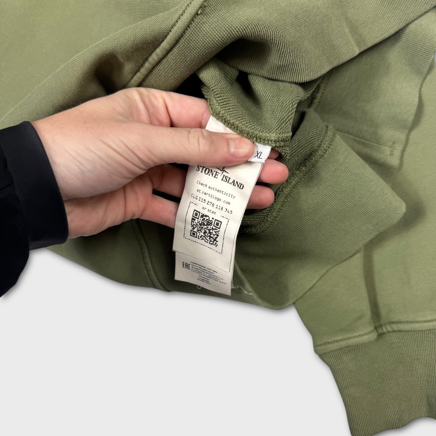 Stone Island Olive Crewneck Sweatshirt XL