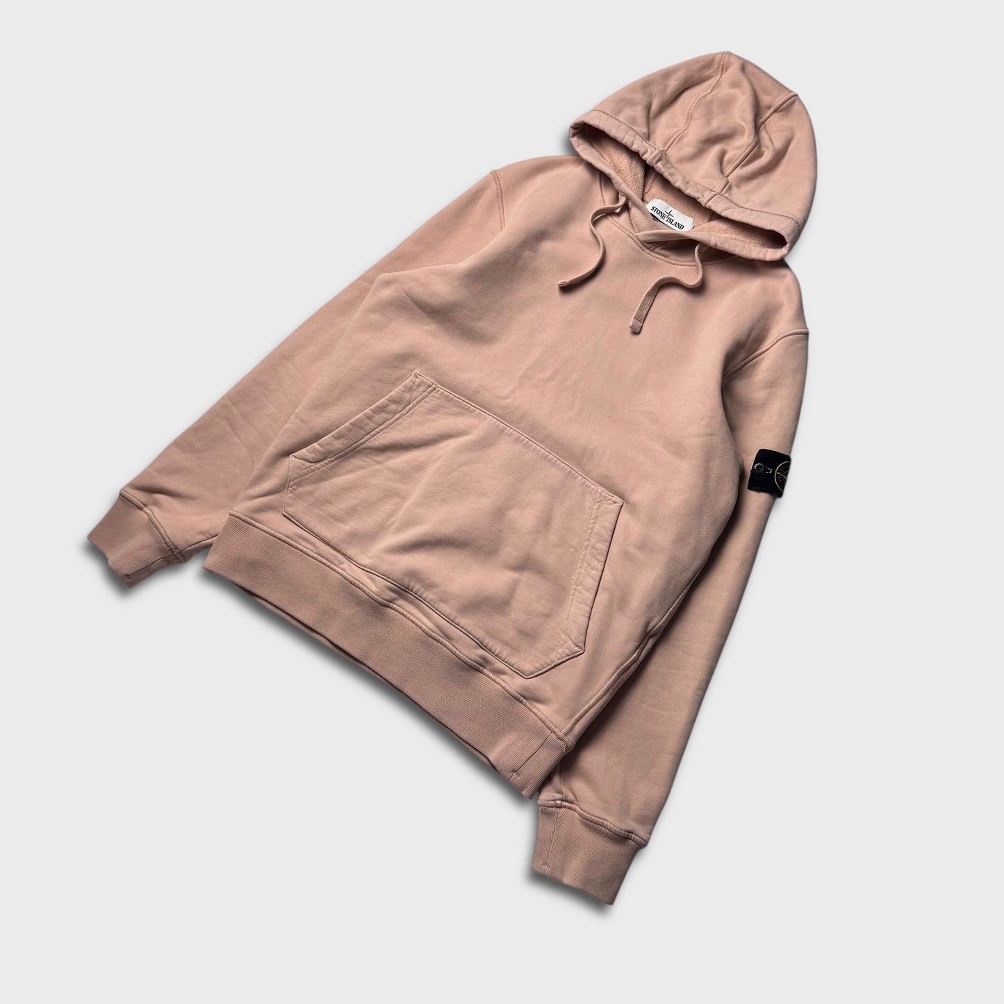 Stone Island Peach Pullover Hoodie M