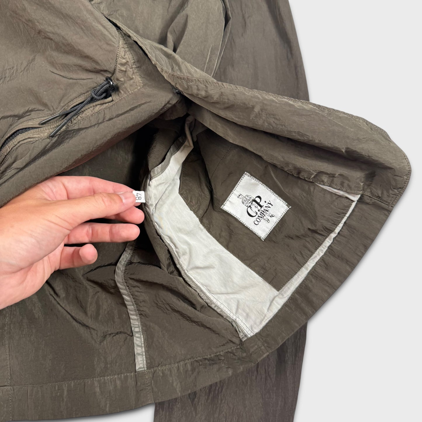CP Company Khaki Nylon Overshirt Jacket M