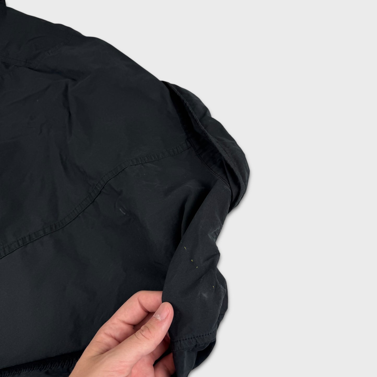 Stone Island Black Full Zip Overshirt L