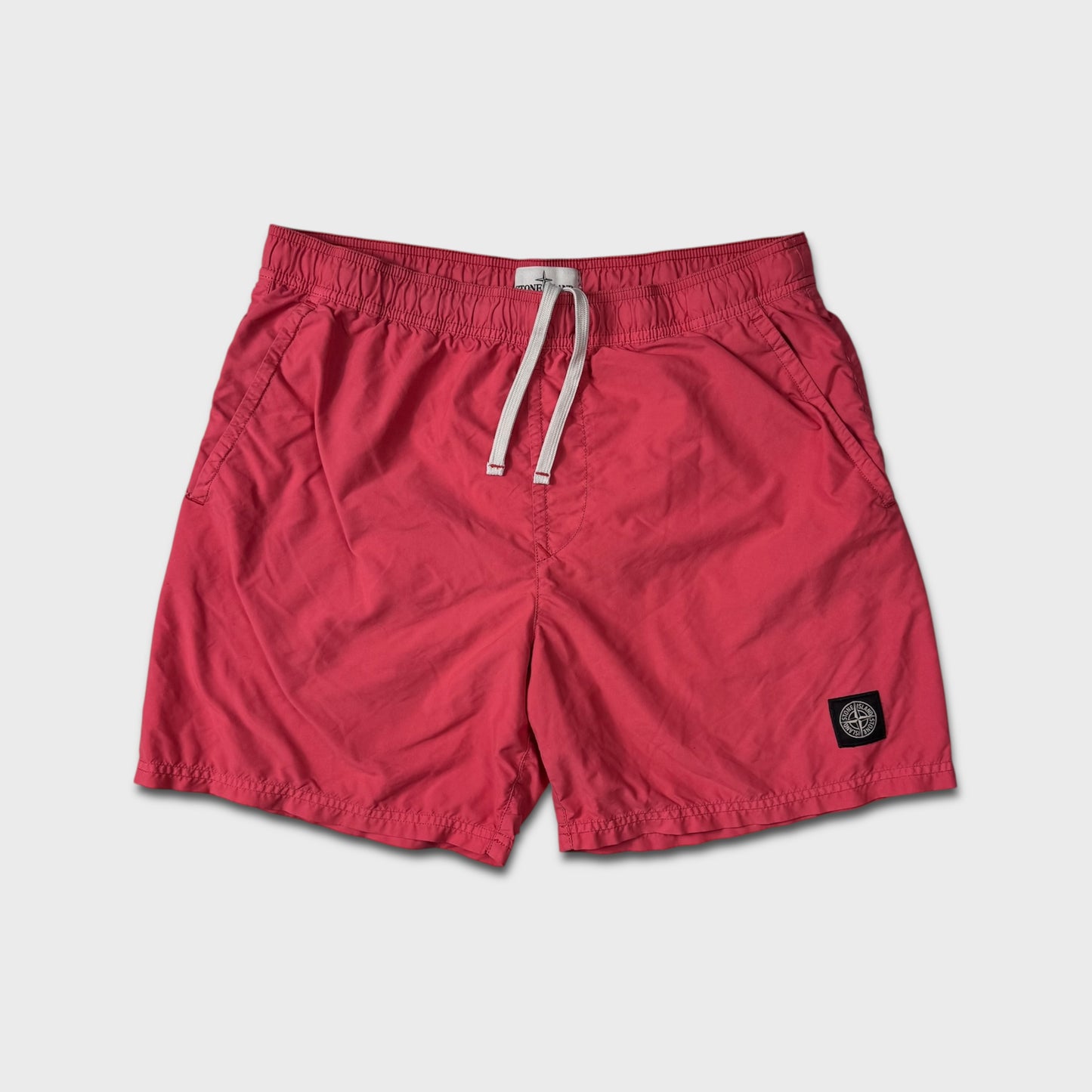 Stone Island Pink Coral Swim Shorts L