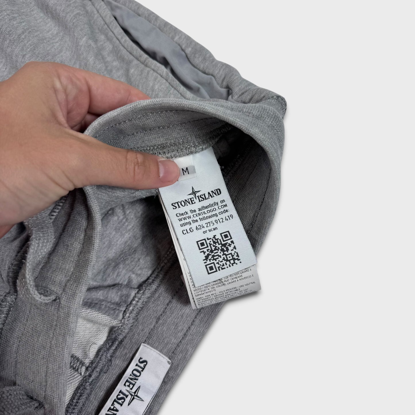 Stone Island Grey Cotton Shorts M