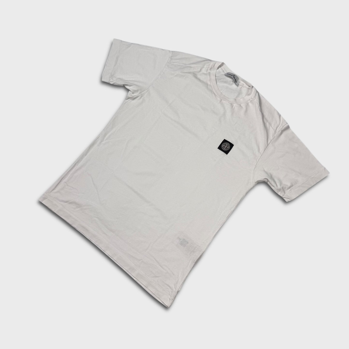 Stone Island White Compass T-Shirt L