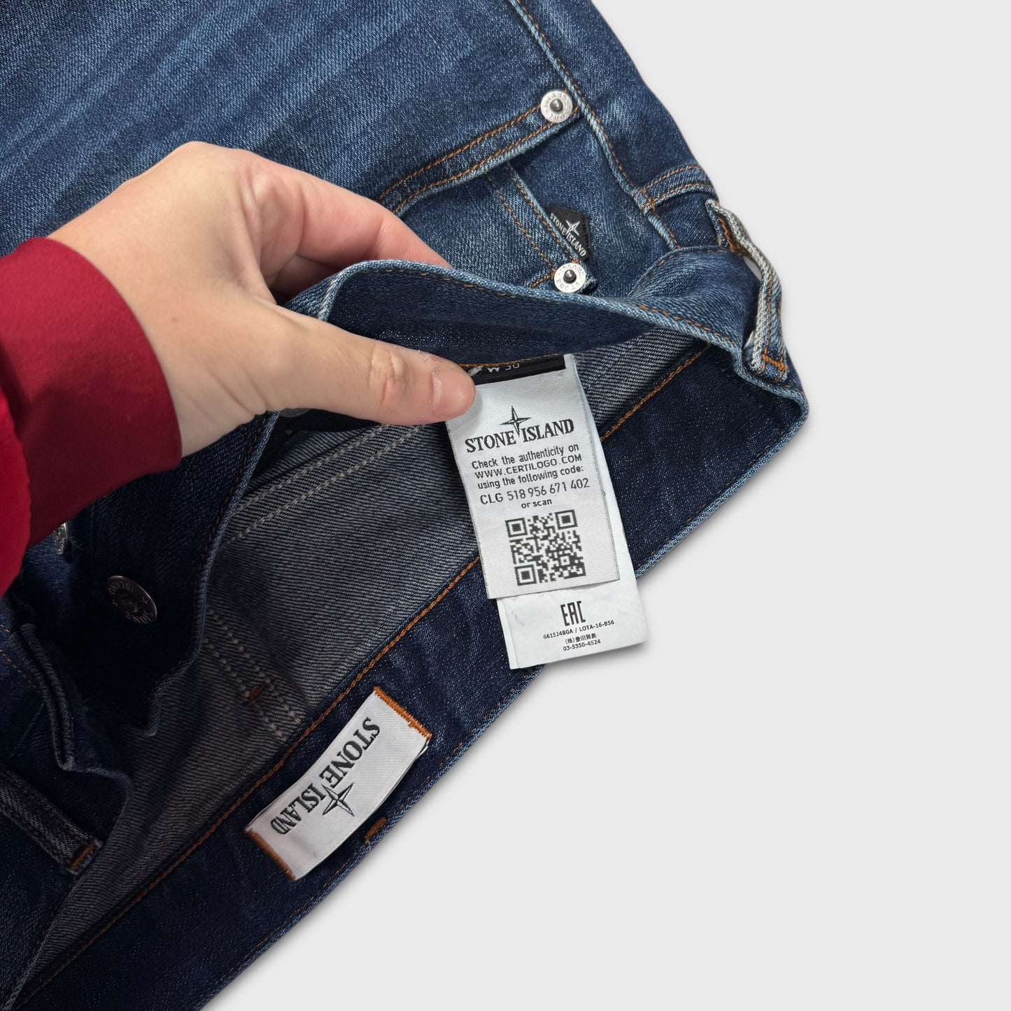 Stone Island Blue Wash Denim Jeans W30