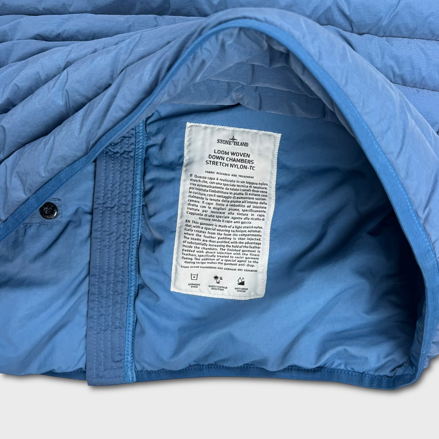 Stone Island Loom Woven Down Chambers Stretch Nylon Jacket 3XL