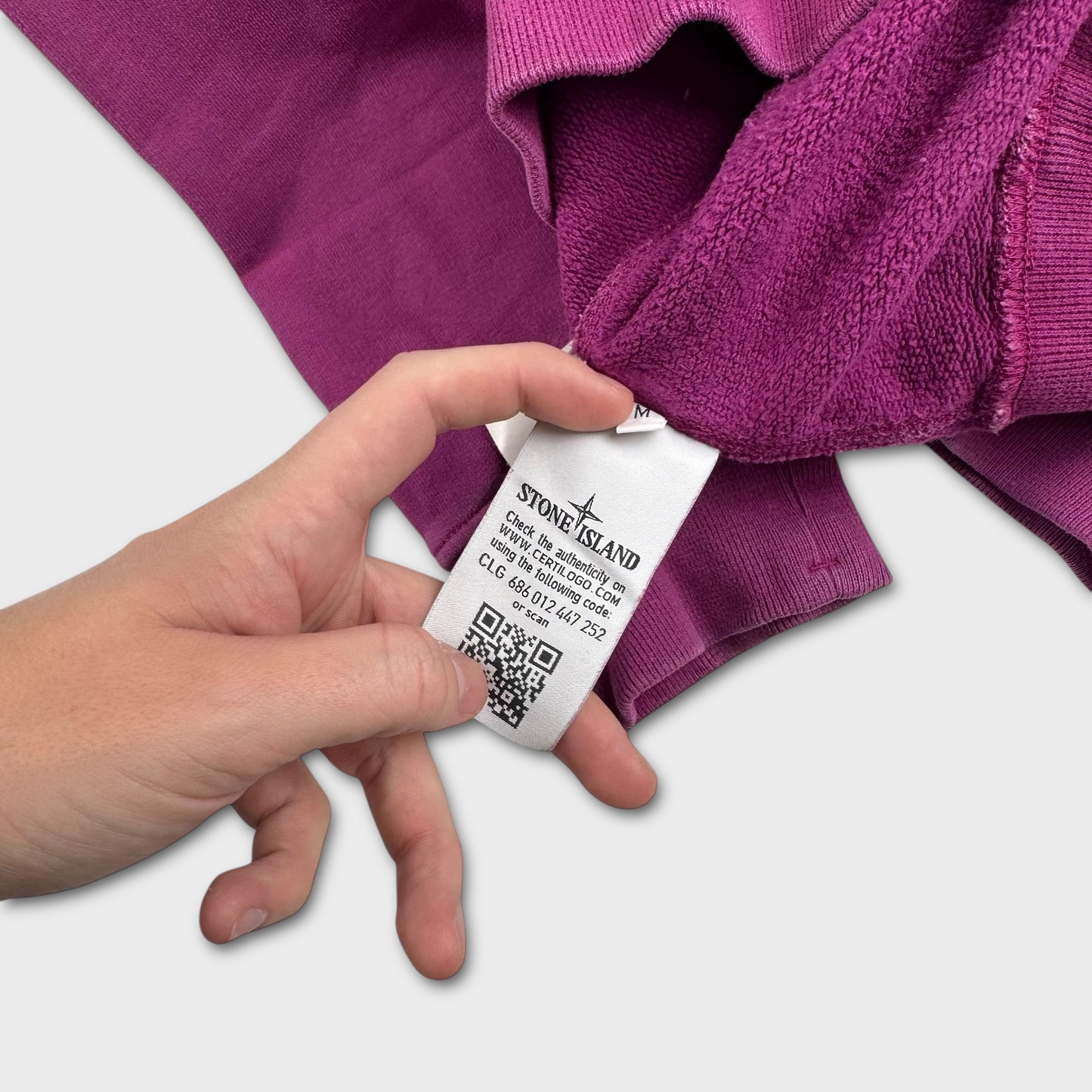 Stone Island Megenta Purple Crewneck M