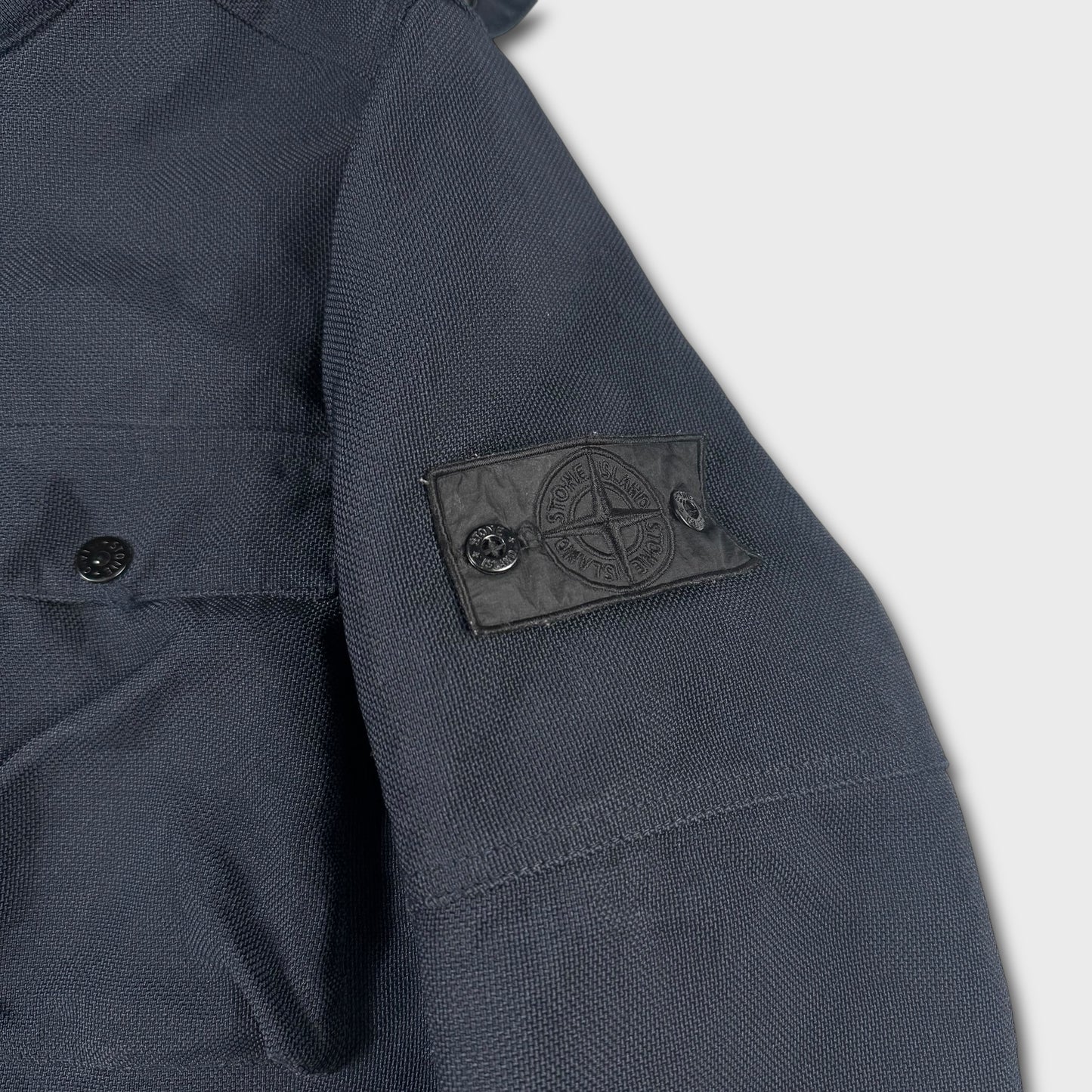 Stone Island Shadow Project Quilted Nylon Blend Hooded Jacket L