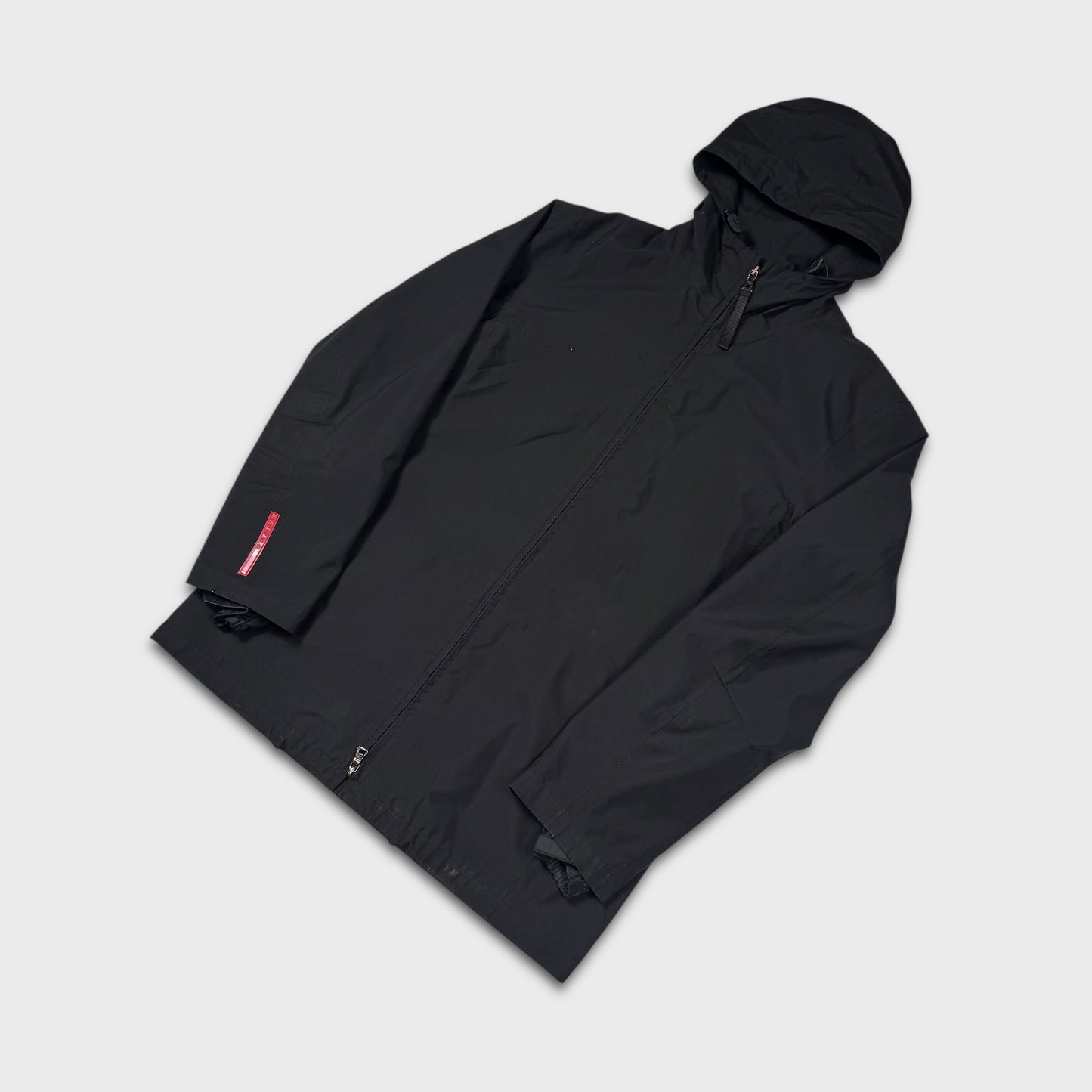 Prada Sport Black Mid-Length Parka Jacket L