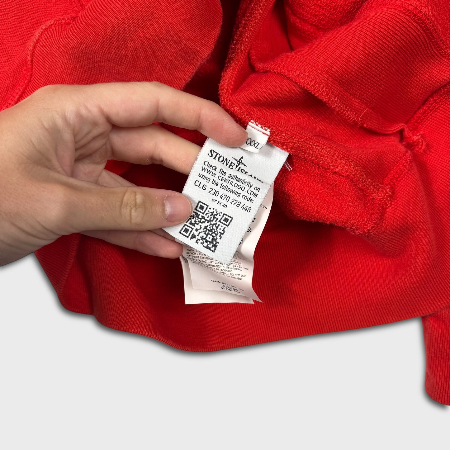 Stone Island Red Crewneck Sweatshirt 3XL