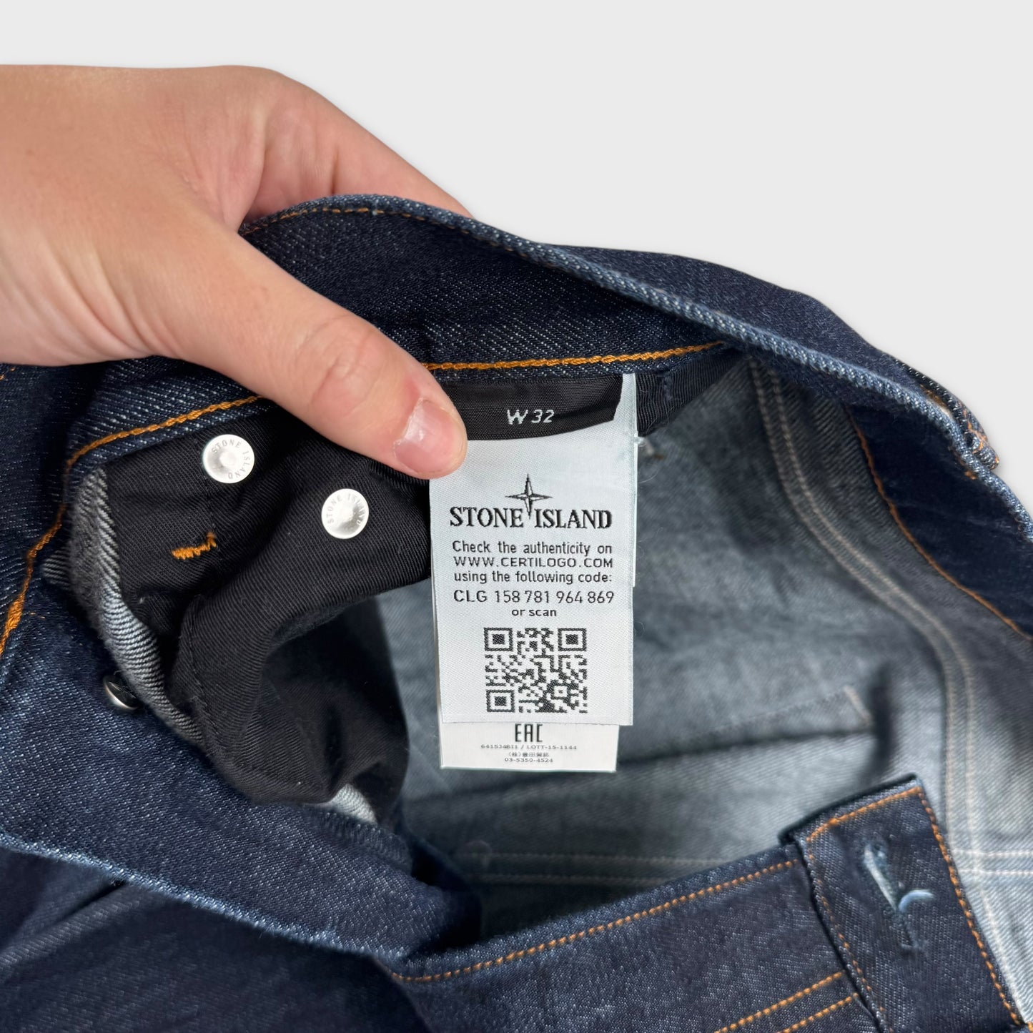 Stone Island Dark Blue Denim Jeans W32 NEW