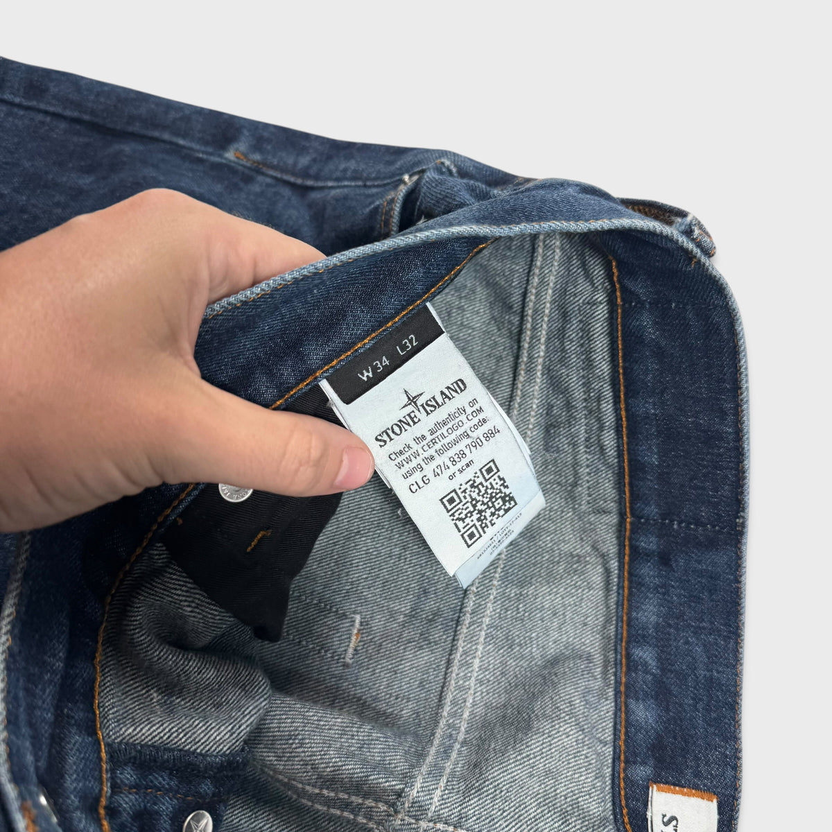 Stone Island Dark Blue Denim Jeans W34