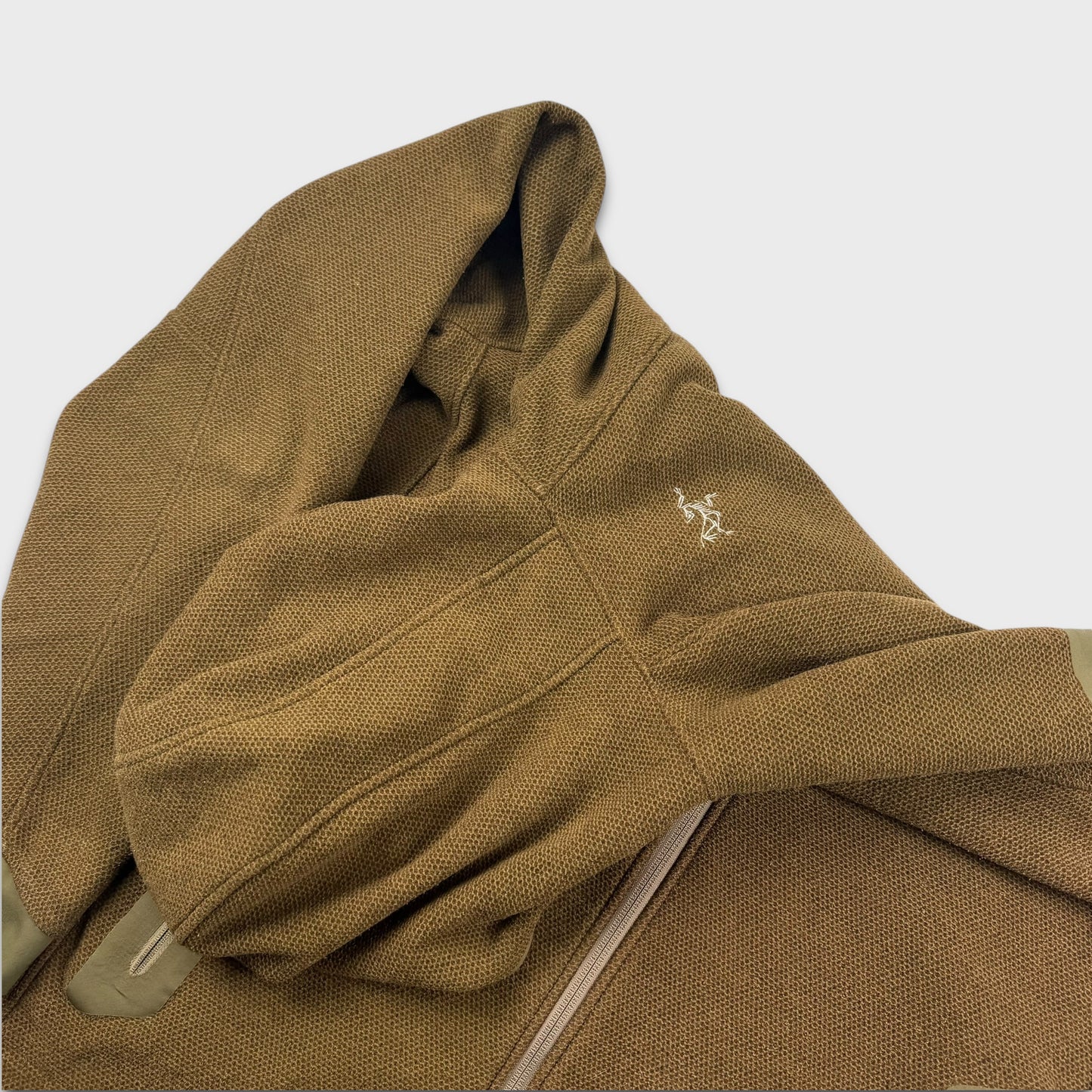 Arc’teryx Covert Waffle Panelled Zip Fleece Jacket L