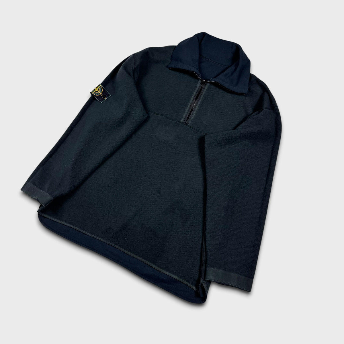 Stone Island 90’s Reversible Quarter Zip Fleece Jumper XL