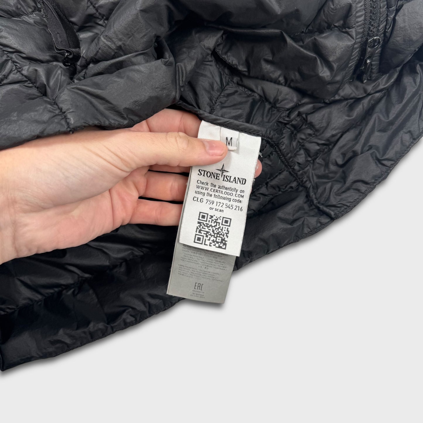 Stone Island Garment Dyed Black Micro Yarn Gilet M