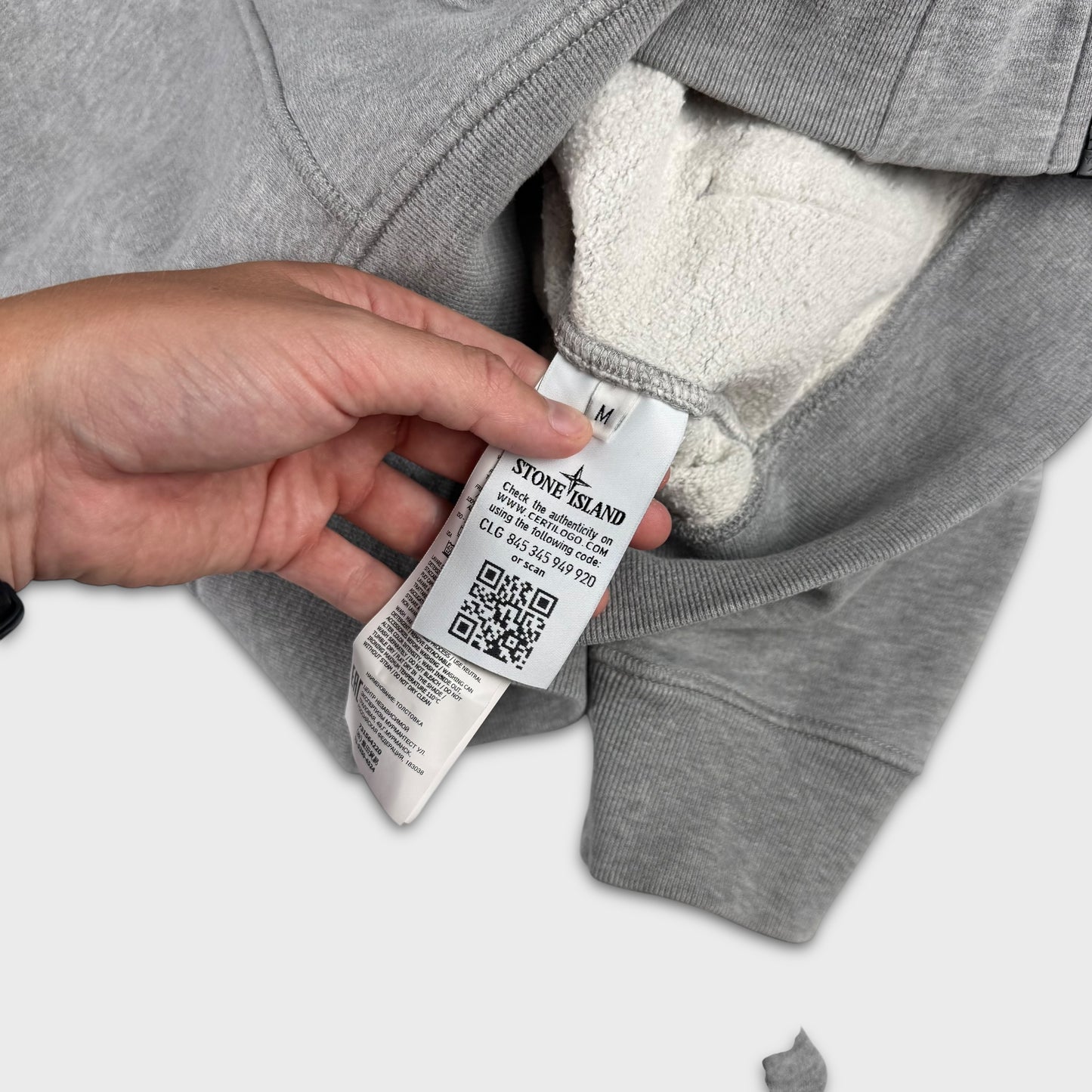 Stone Island Grey Matching Tracksuit Set - Hoodie & Joggers M