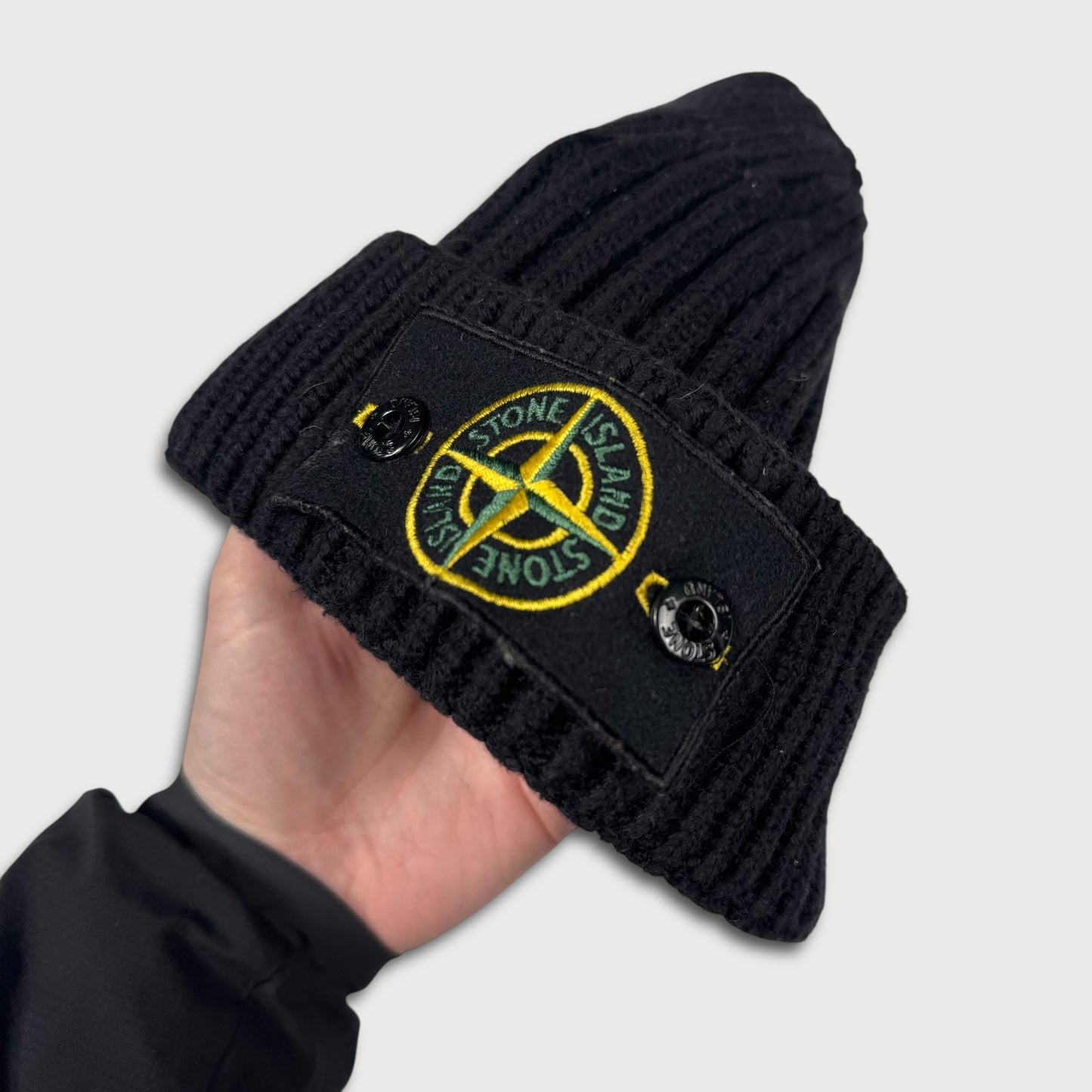 Stone Island Badge Beanie Hat OS
