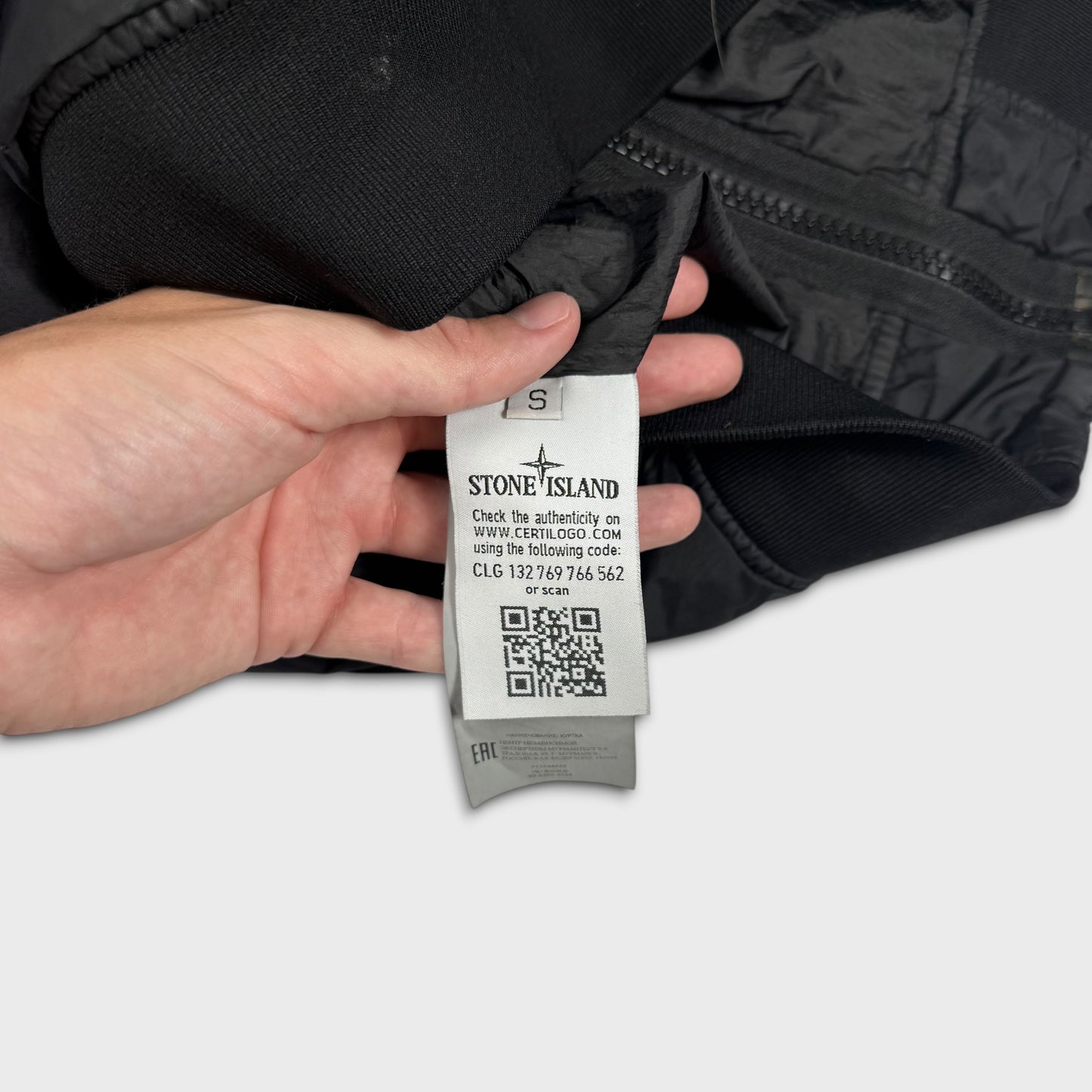Stone Island Crinkle Reps NY Hooded Jacket S