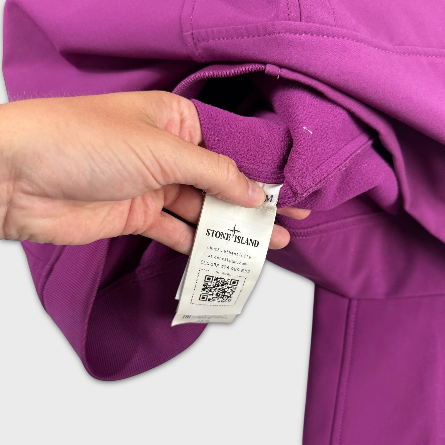 Stone Island Purple e-Dye Soft Shell Jacket M