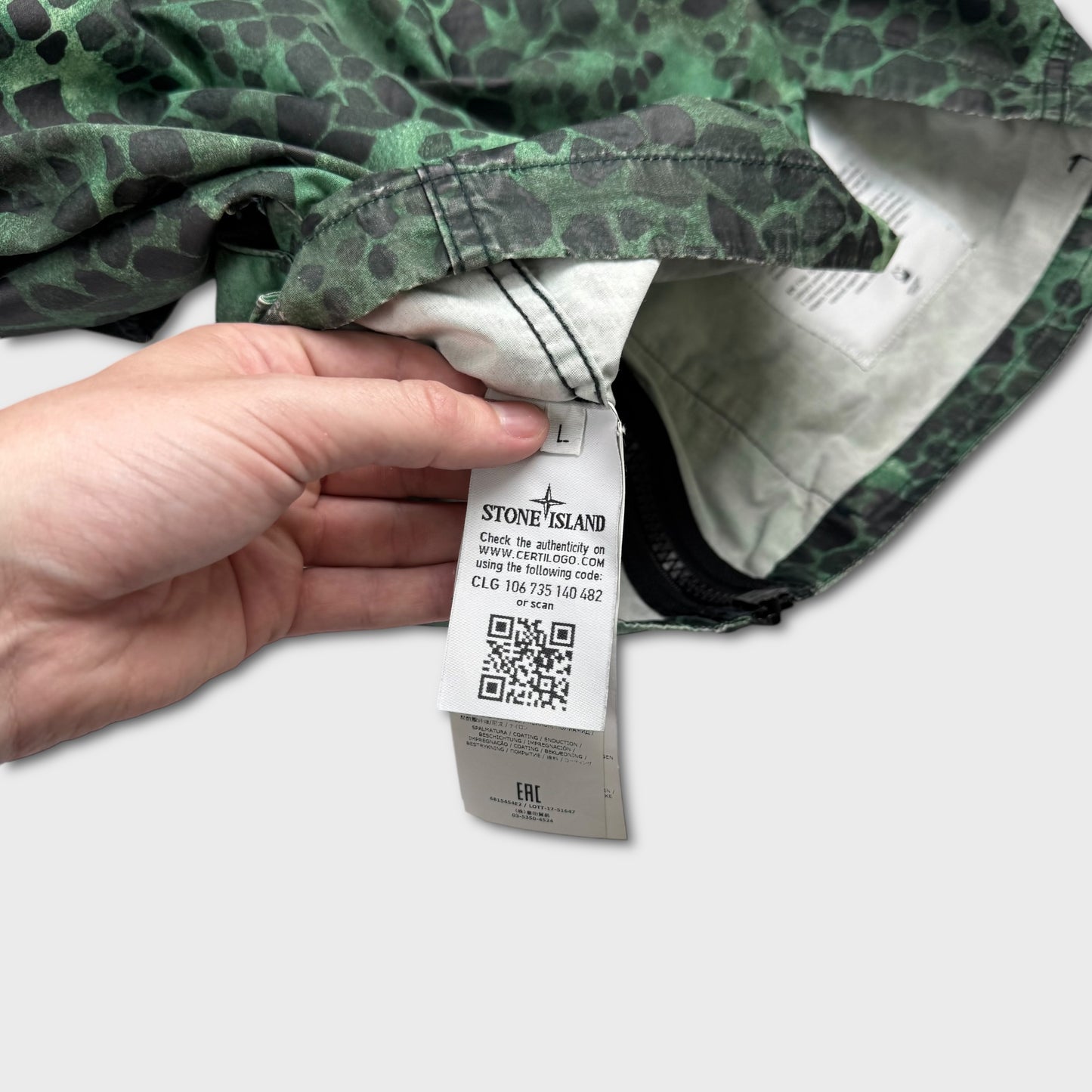 Stone Island Alligator Camo 50 Fili Jacket L