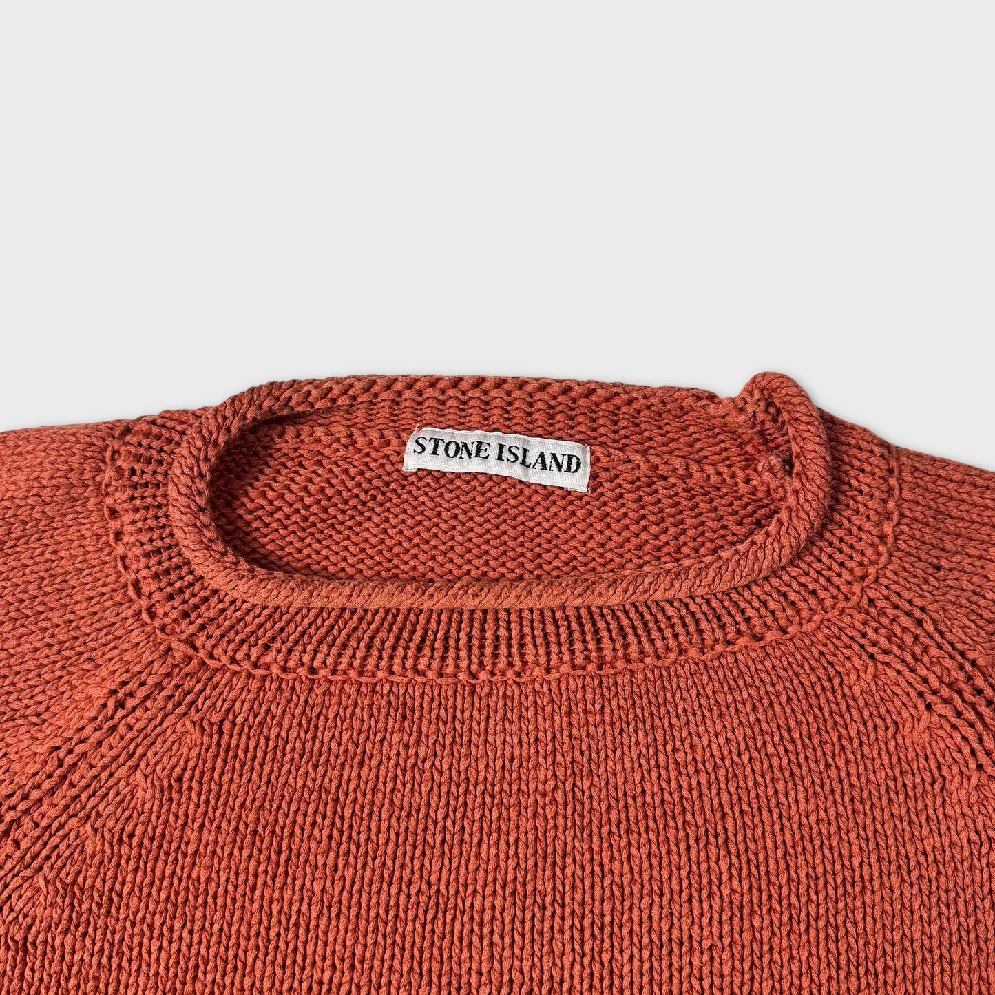 Stone Island 1993 Green Edge Chunky Knit XL