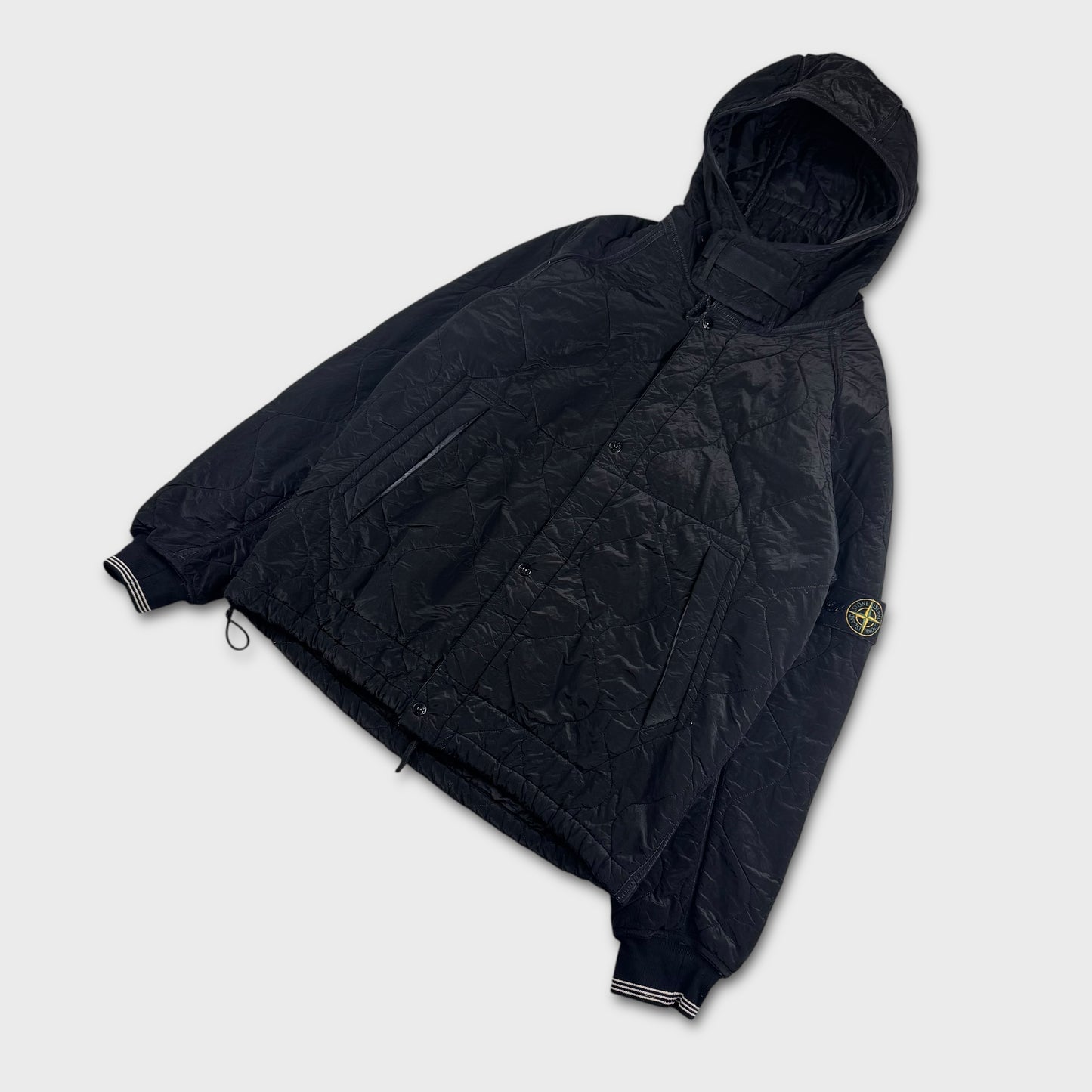 Stone Island Padded Pattern Black Jacket XL