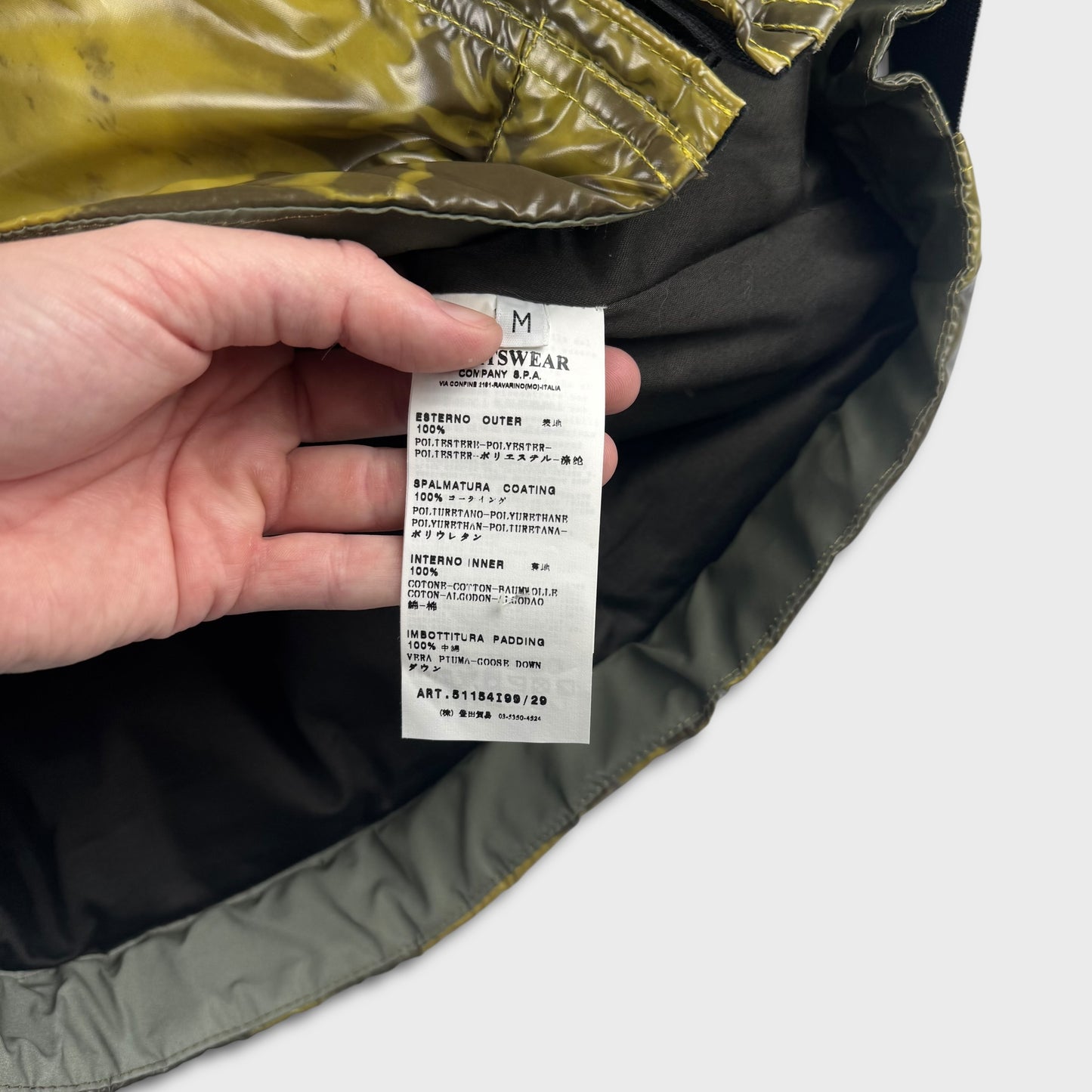 Stone Island ‘Ice Jacket’ Down Yellow / Brown M