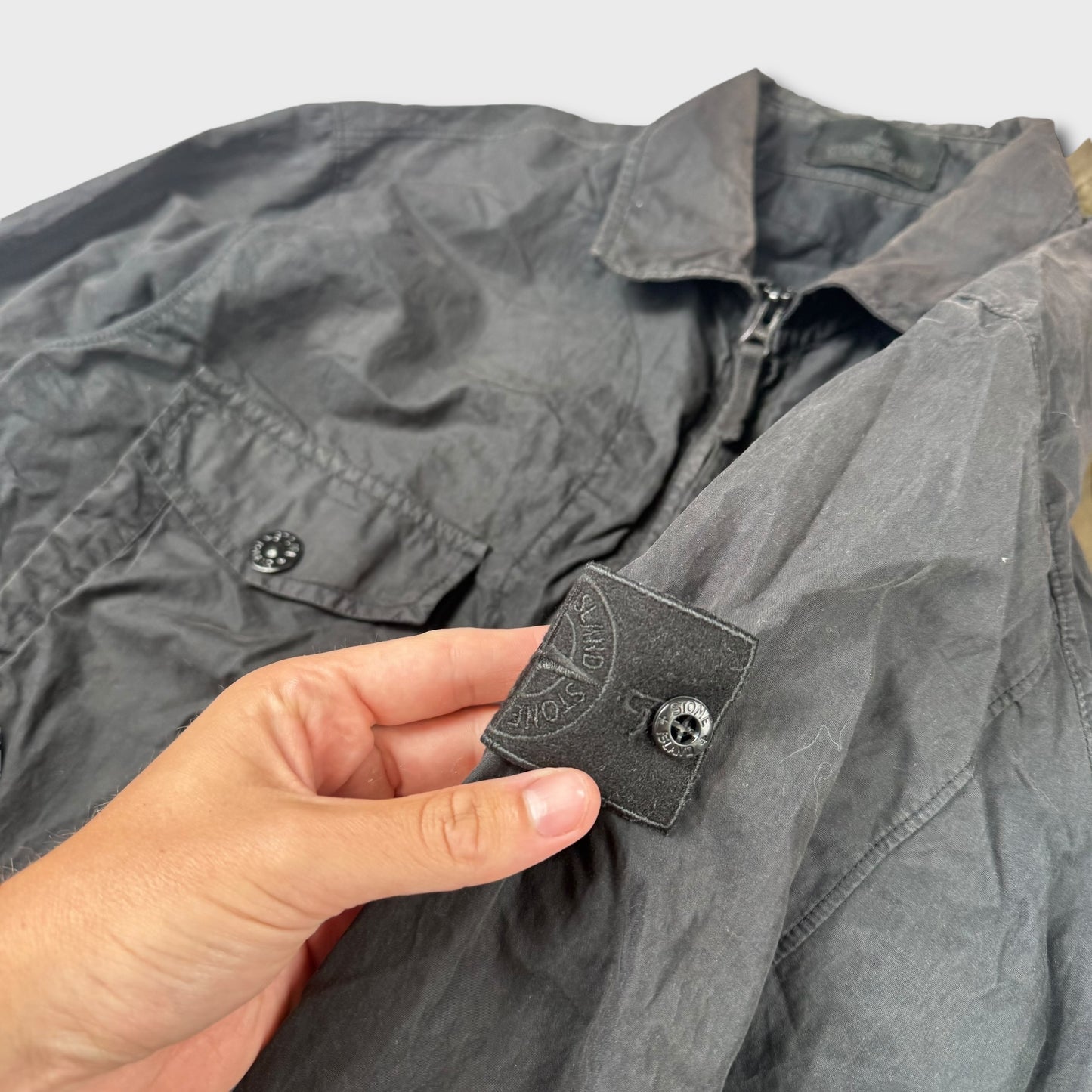 Stone Island Ghost Tela Crinkle Overshirt XL