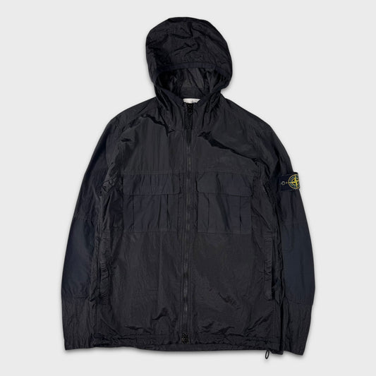 Stone Island Black Nylon Metal Ripstop Watro Jacket L