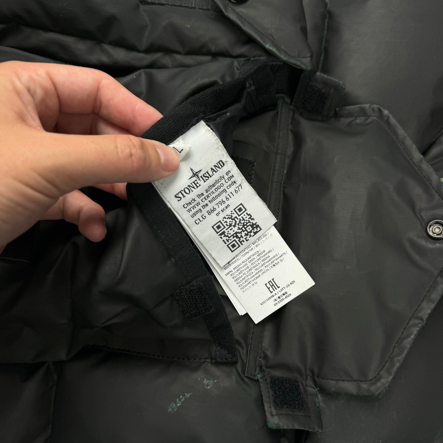 Stone Island ‘Hidden Reflective’ Special Process Gilet L