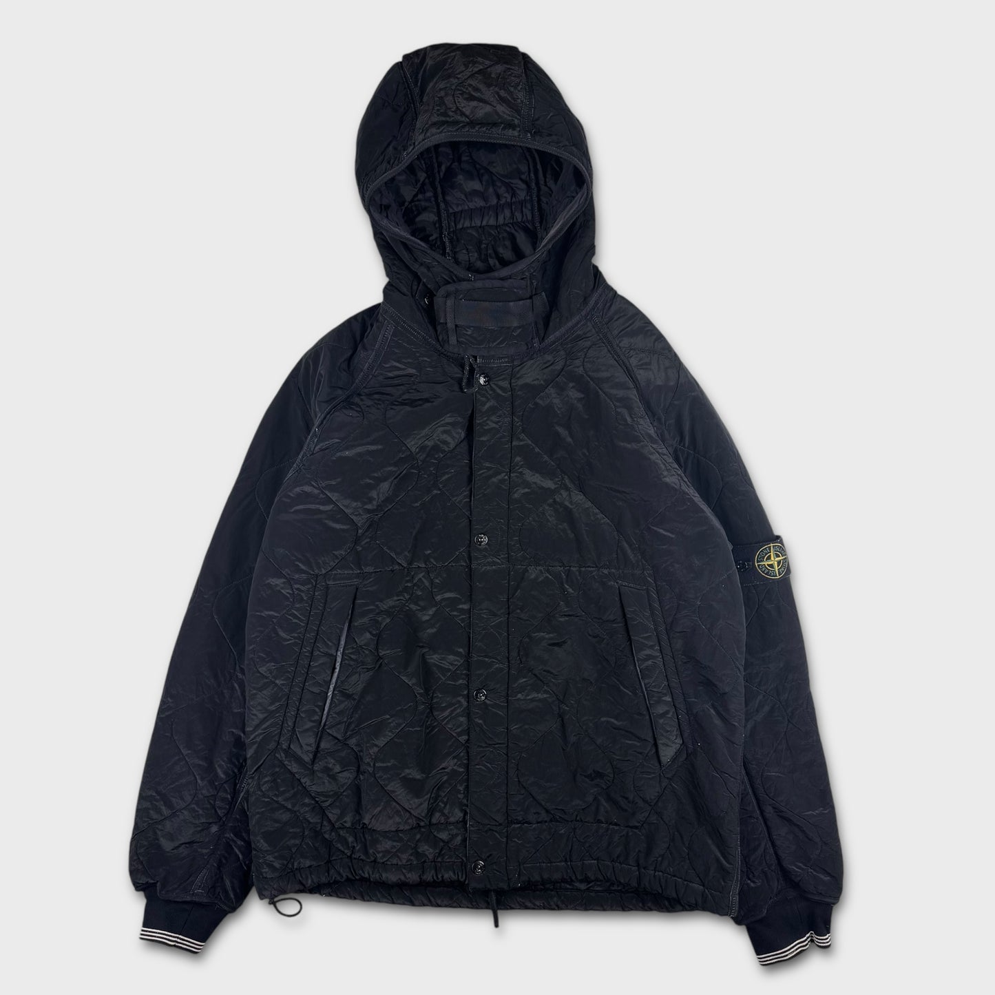 Stone Island Padded Pattern Black Jacket XL