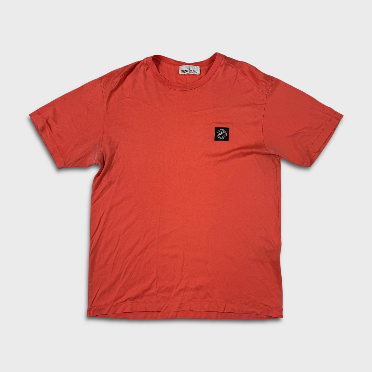 Stone Island Orange / Salmon Compass T-Shirt L
