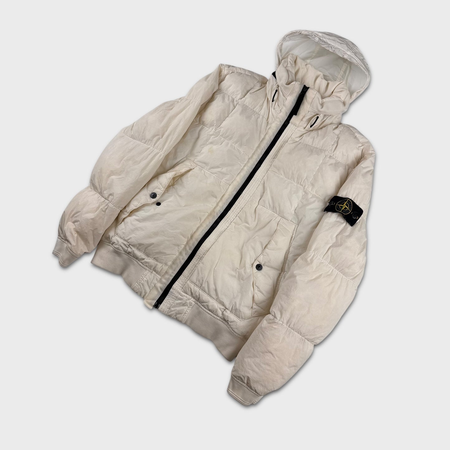 Stone Island Garment Dyed Crinkle Reps Down Jacket M