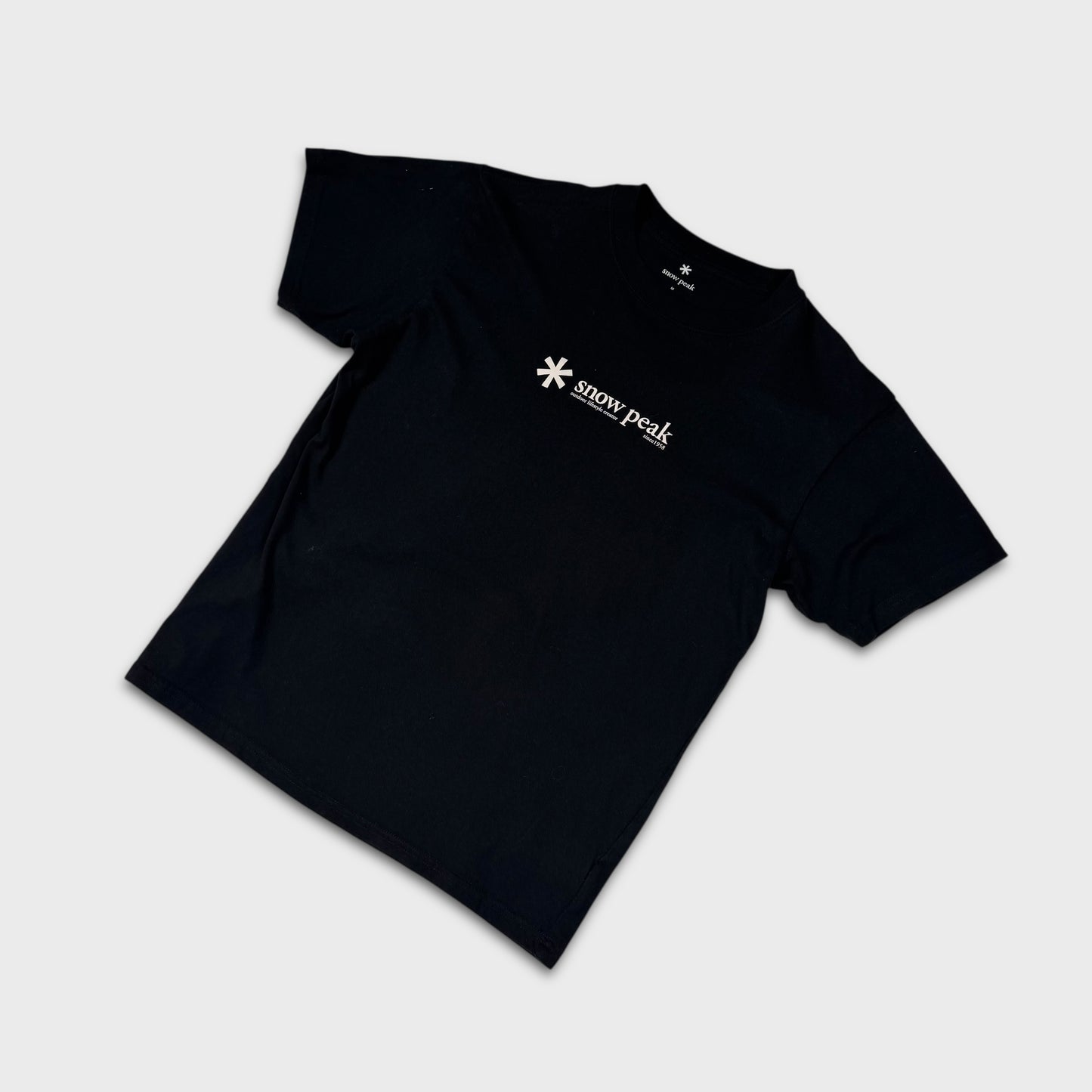 Snow Peak Black Logo T-Shirt S/M