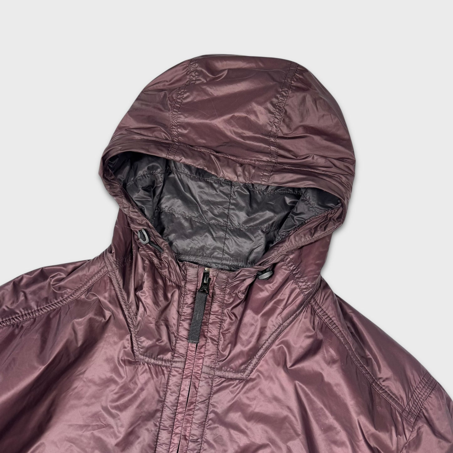 Stone Island Burgundy Micro Ripstop w/ Primaloft Insulation Jacket XL