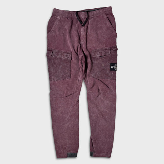 Stone Island Burgundy Frost Edition Joggers M