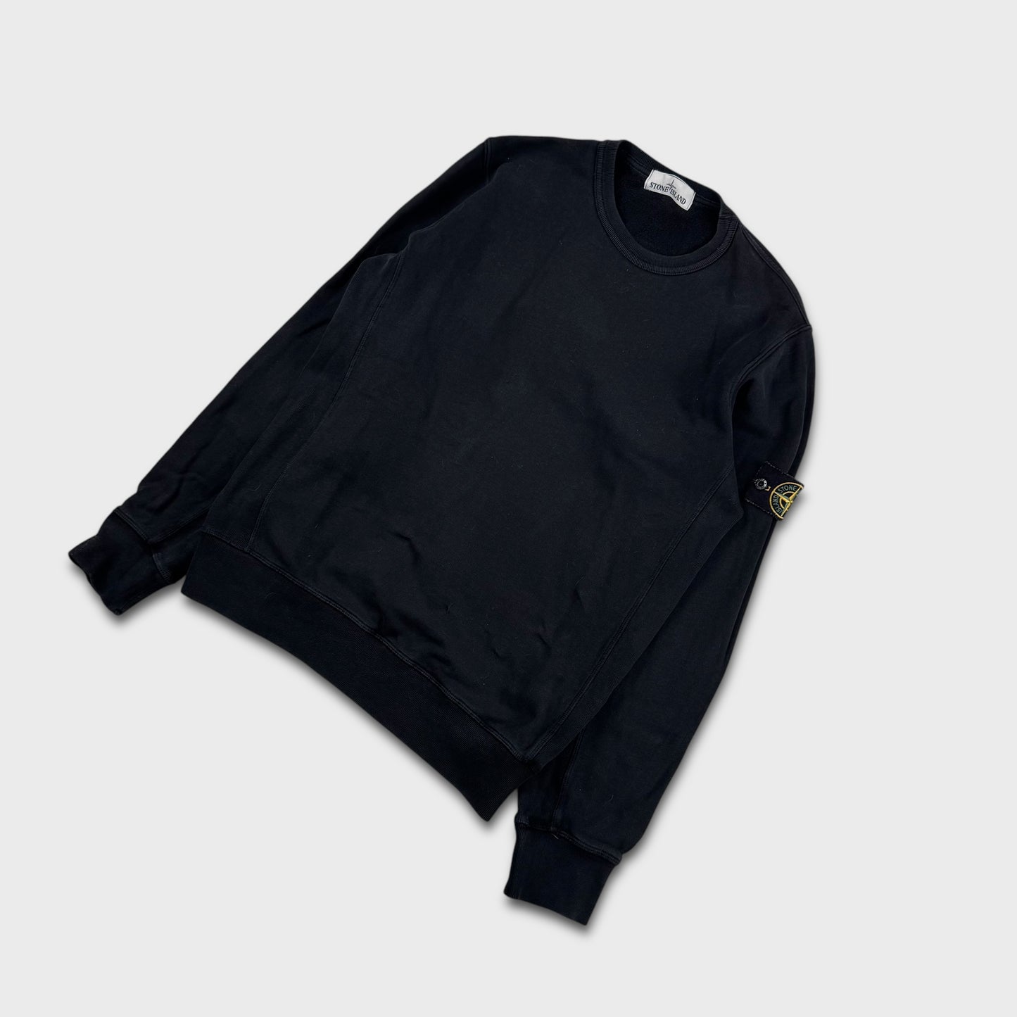 Stone Island Black Crewneck Sweatshirt M