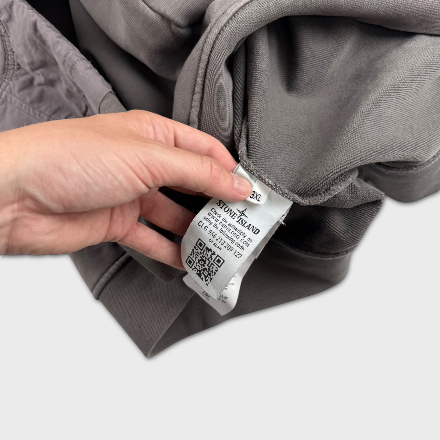 Stone Island Grey ‘Sleeve Detail’ Crewneck 3XL