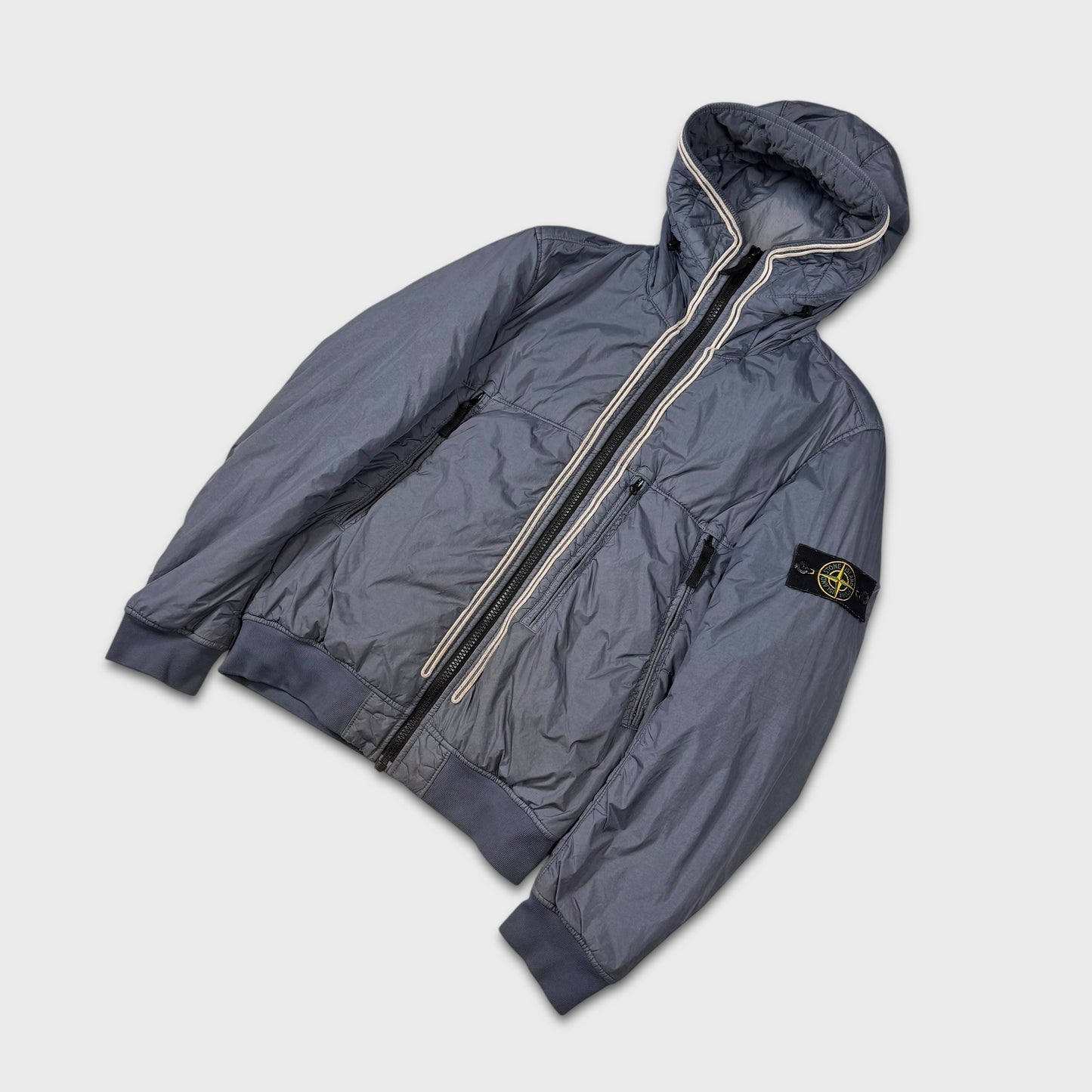 Stone Island Avio Blue Garment Dyed Crinkle Reps Jacket M