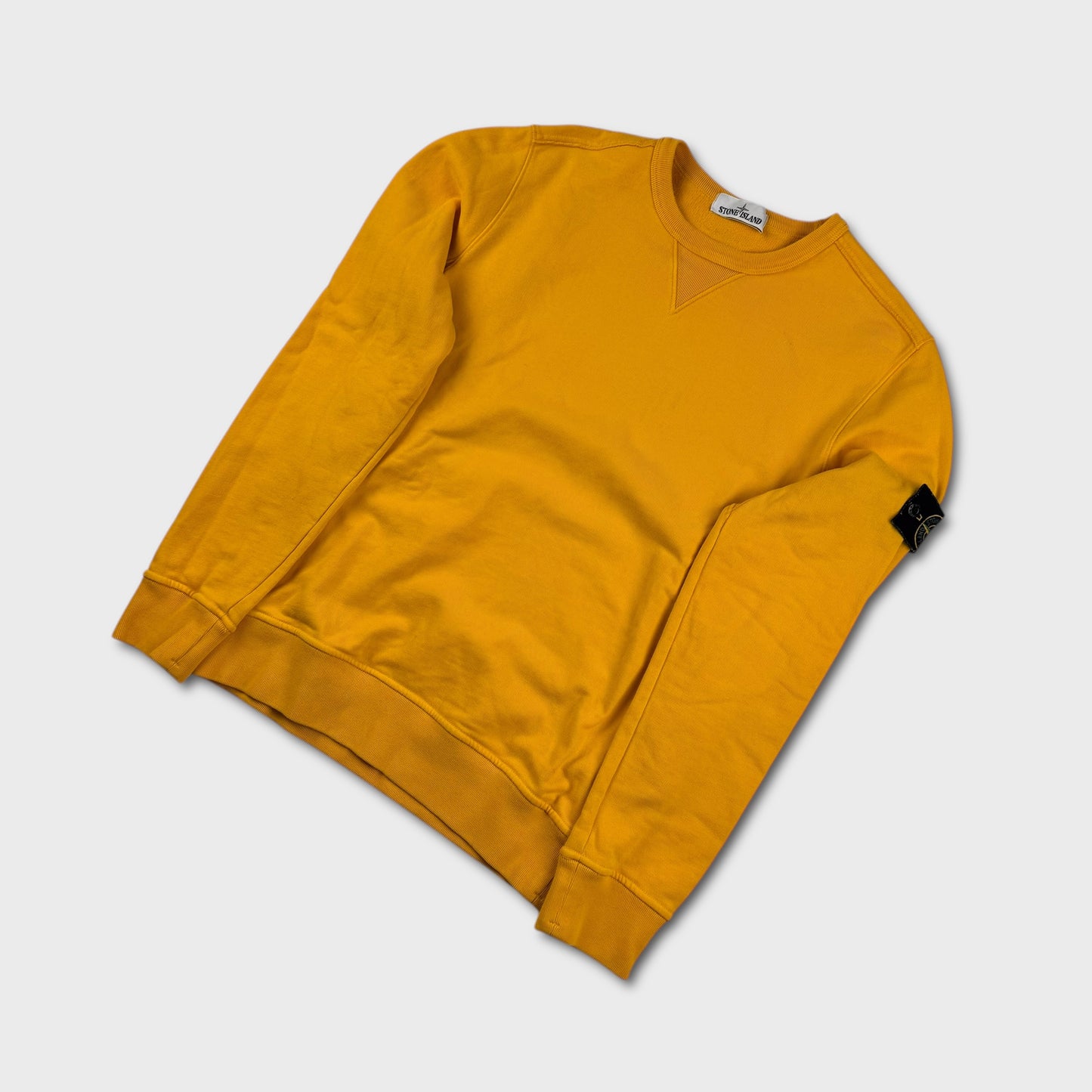 Stone Island Mustard Yellow Crewneck M