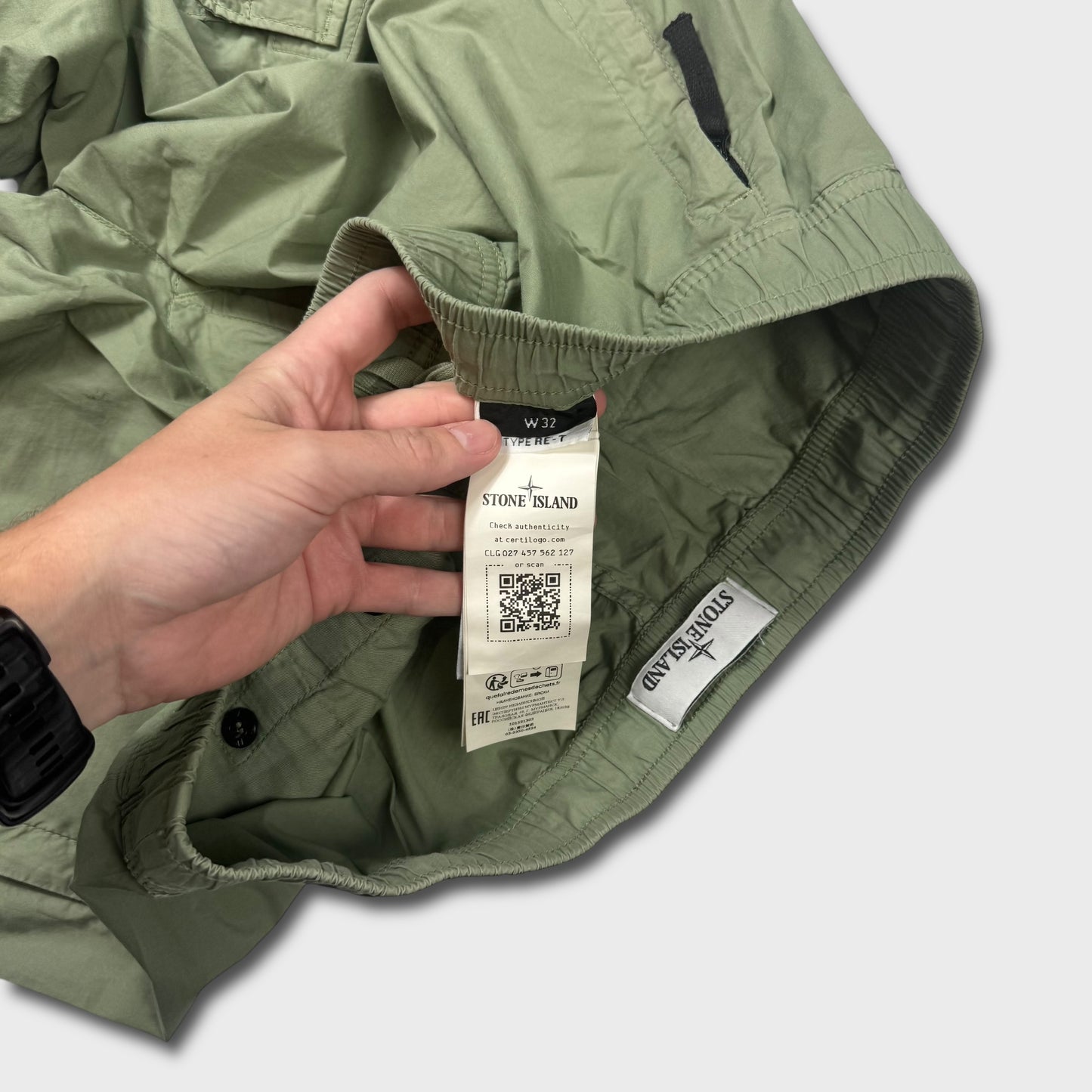 Stone Island Sage Tela Cargo Pants W32